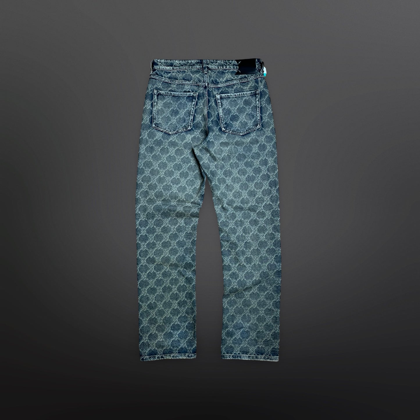 Daily Paper Monogram Denim Jeans – Blå – Str. M Medium