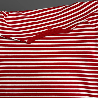 AMI Longsleeve T-shirt – Rød/Hvid Stribet – Str. M
