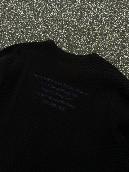 Supreme Sweater Trøje XL Sort Black Japan Edition