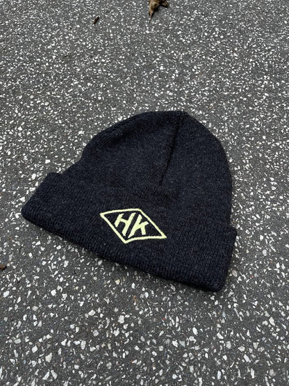 Brugt Used Uld Wool Hue beanie hat fra Han Kjøbenhavn i grå farve One size M medium