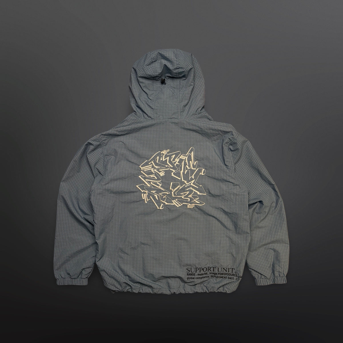 Supreme Support Unit Ripstop Hooded Jacket – Blue Large