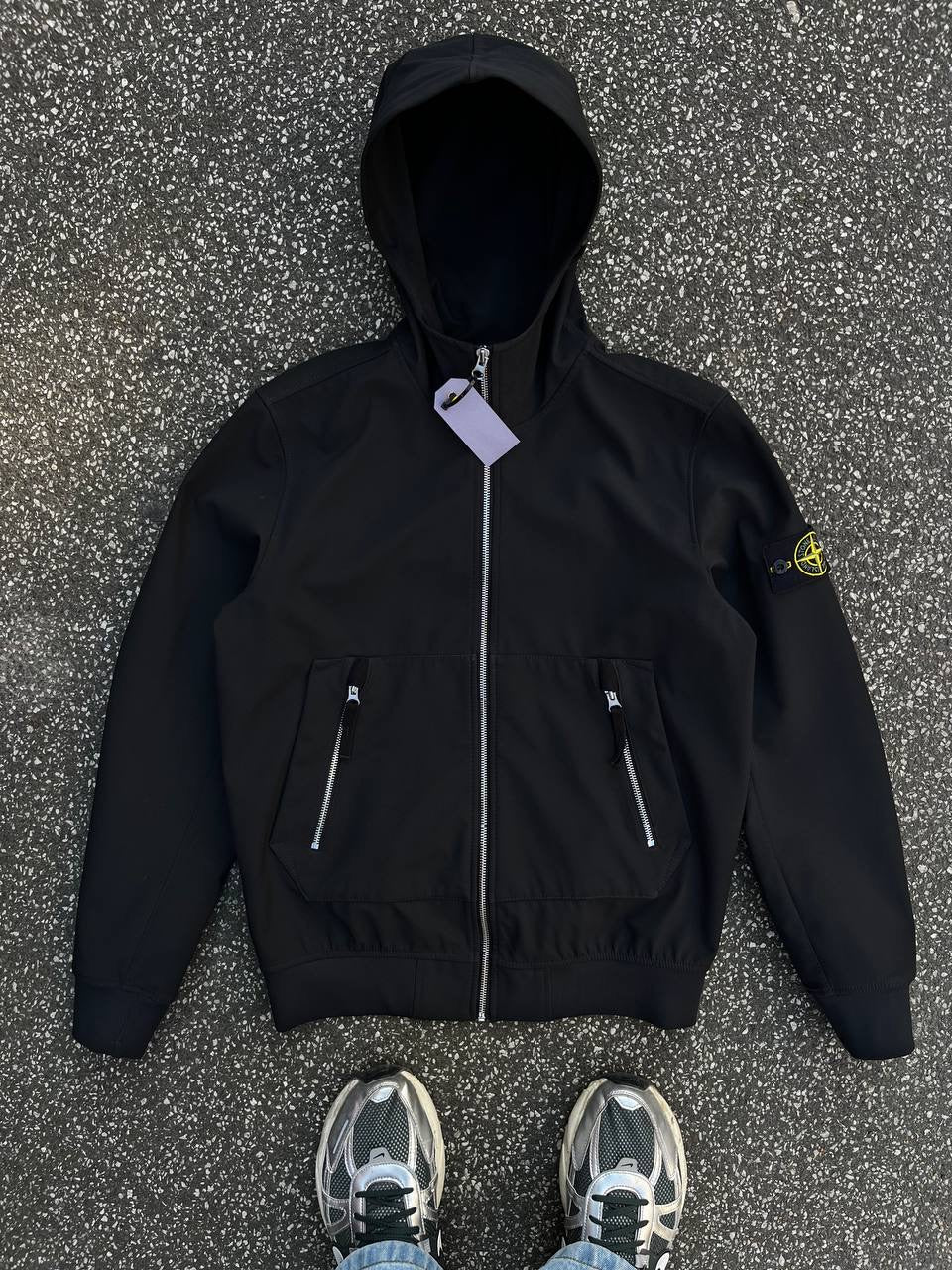 Stone Island Jakke Light Soft Shell R e Dye Technology S Small Sort