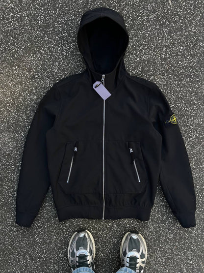 Stone Island Jakke Light Soft Shell R e Dye Technology S Small Sort