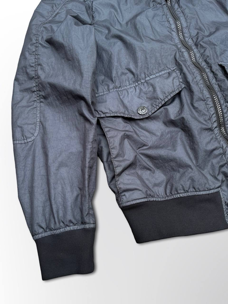 Regnjakke Stone Island Membrana 3L TC i Navy Large Brugt