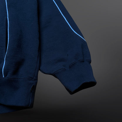 Supreme Piping Hooded Sweatshirt Hoodie – Navy Large
