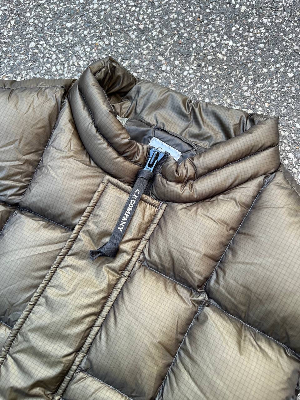C.P. Company DD Shell Puffer Vest Grøn Khaki L Large