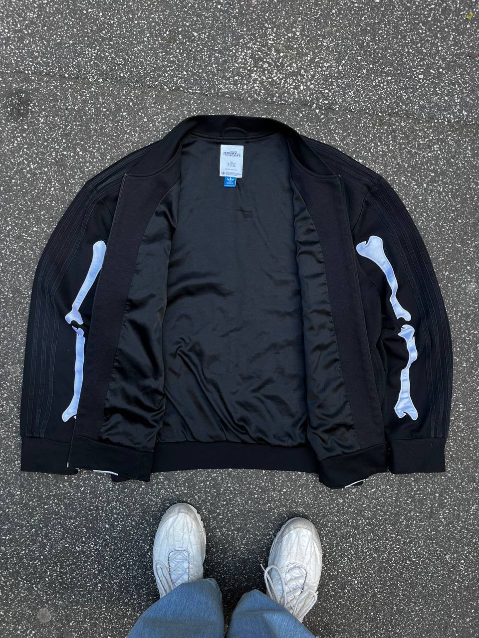 Adidas X Jeremy Scott Skeleton Tracker Jacket Sort XL