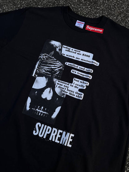 Supreme T-shirt i Sort Helt ny Medium