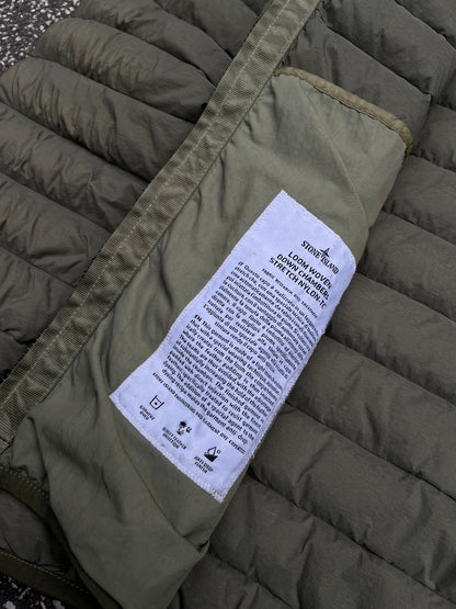 Stone Island Lightweight Down Jacket Olive Green, Str. L