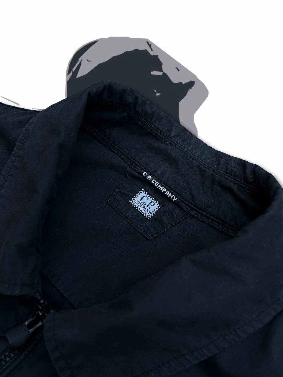 C.P.Company Skjorte Overshirt Zip i Sort Black Brugt Used i L large Herre Mænd i god stand