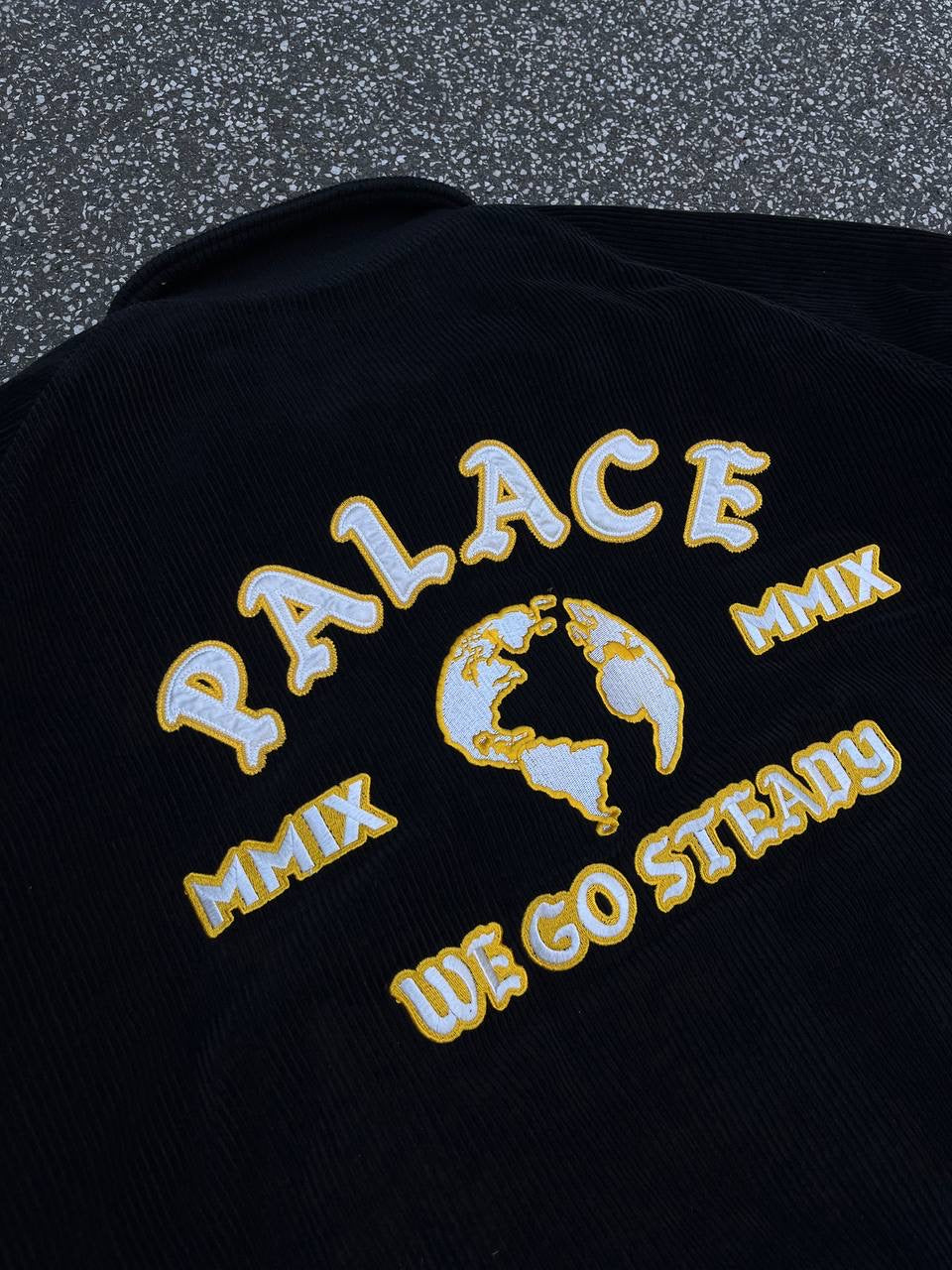 Palace Cord Bomber Black Sort Jakke XL