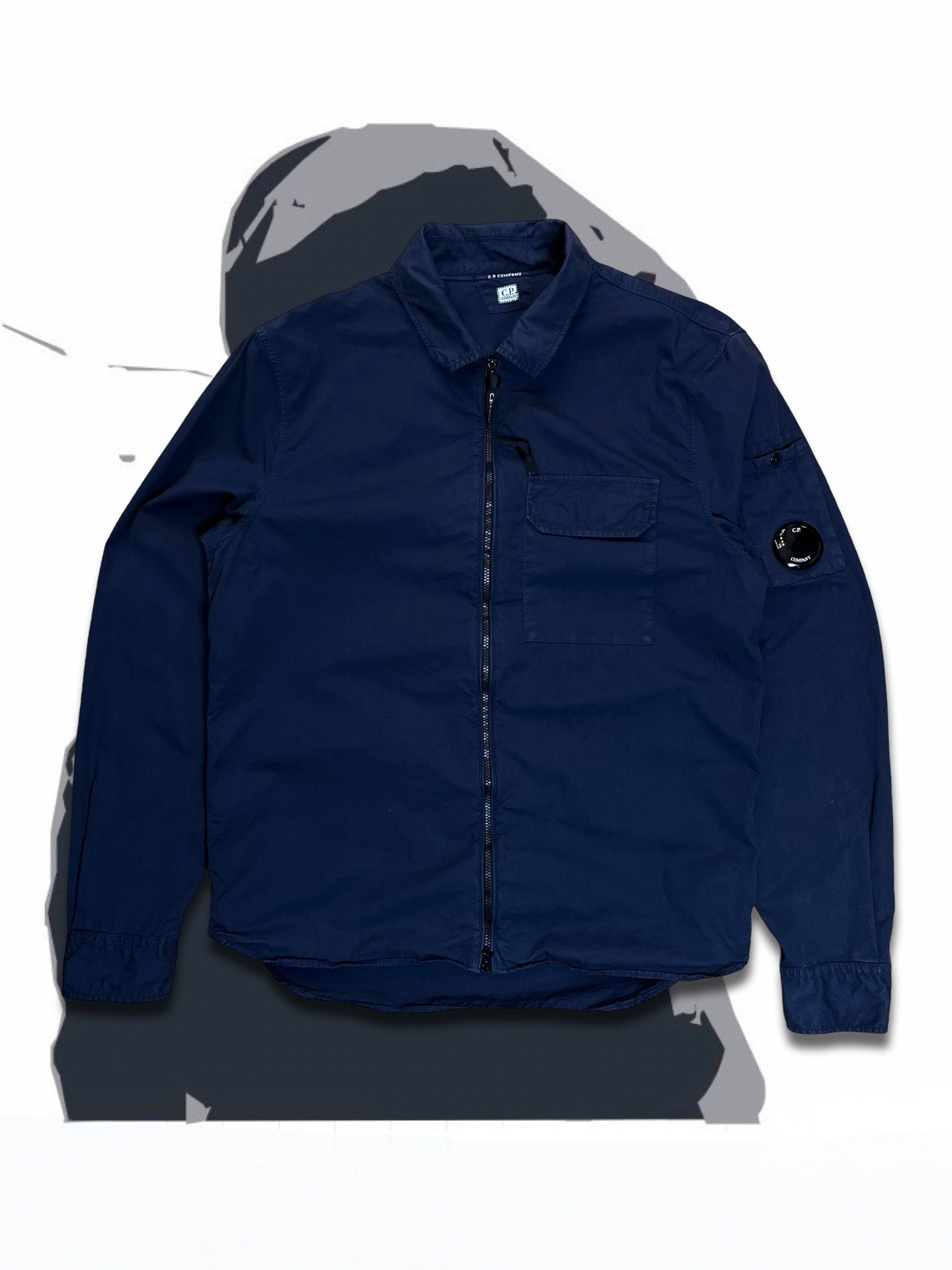 Brugt Used C.P.Company Overshirt i Mørkeblå i S small