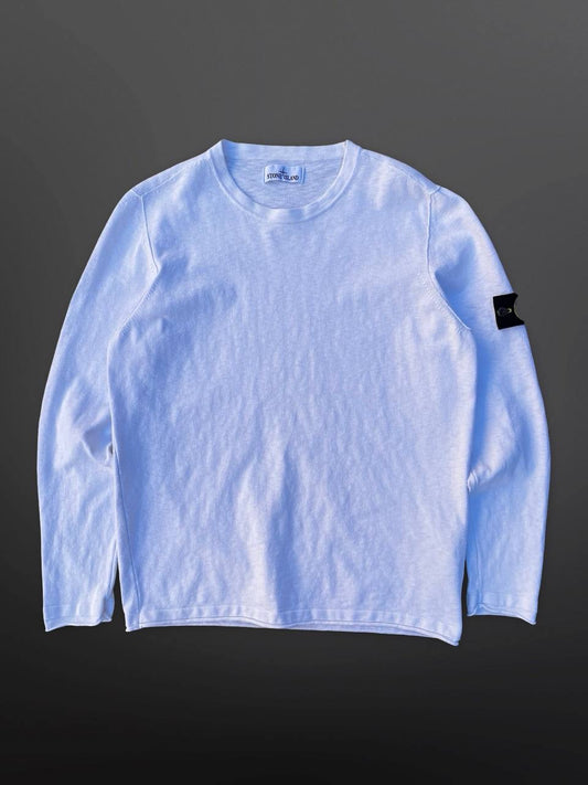 Stone Island Sweater Sweatshirt Trøje i Hvid XL Brugt Used