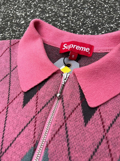 Supreme Polo 2 Tone Sweater S Small Brugt Used