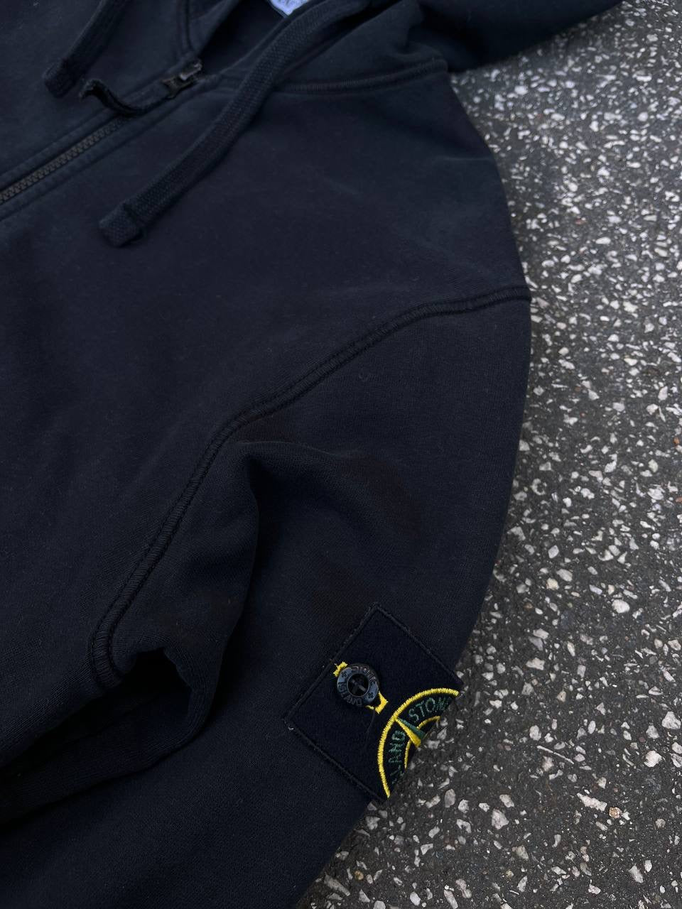 Stone Island Zip up hoodie Hættetrøje Sort Large L