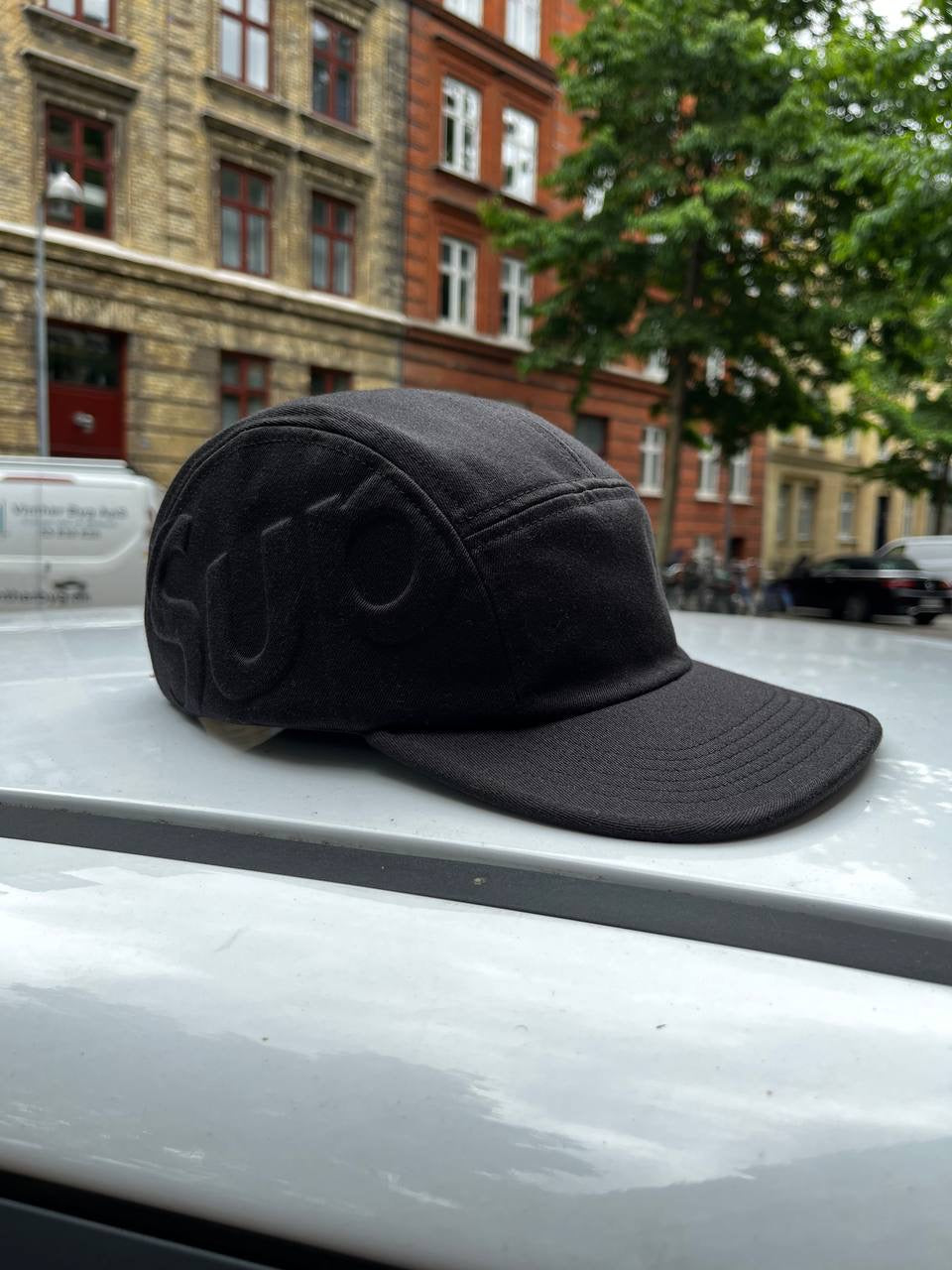 Supreme 5 Panel Cap Big Logo Sort Brand New