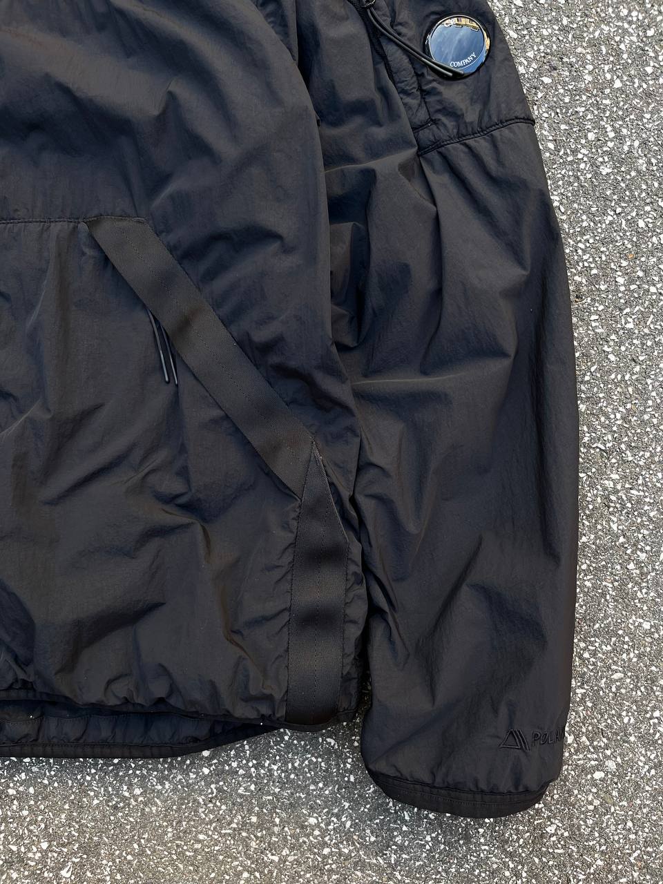 Brugt C.P. COMPANY Polartec Padded jacket / jakke Black / Sort i XL 56