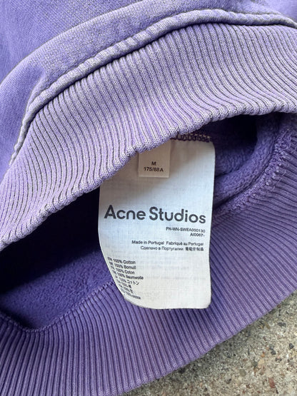 Acne Studios Oversized Logo Sweatshirt – Purple / Medium