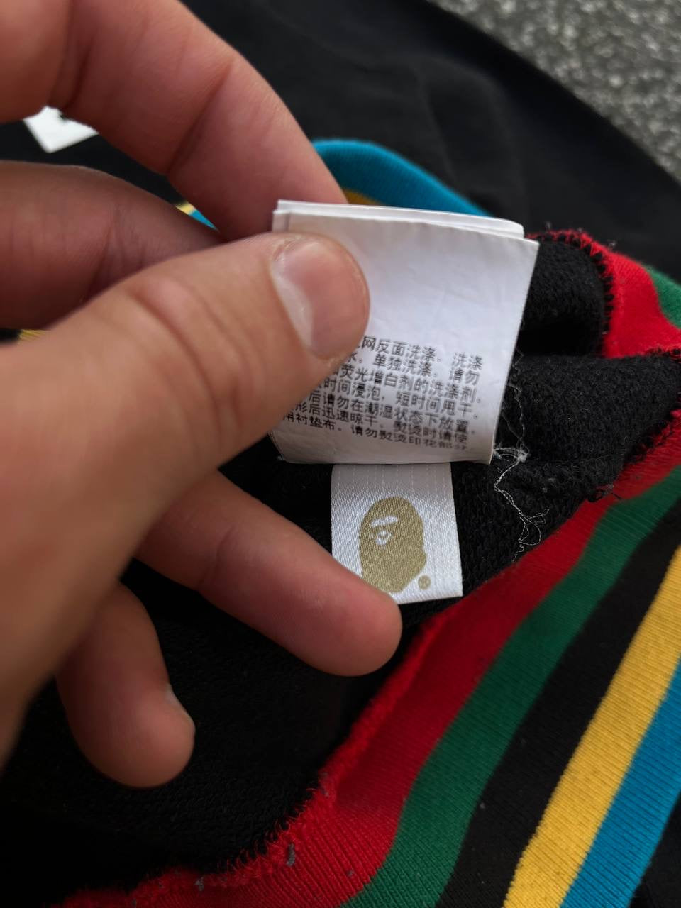 A Bathing Ape Bape Sweatshirt Sort S Small Brugt Used