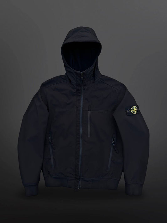 Stone Island Soft Shell R Sort med Fleece insulation Medium Brugt