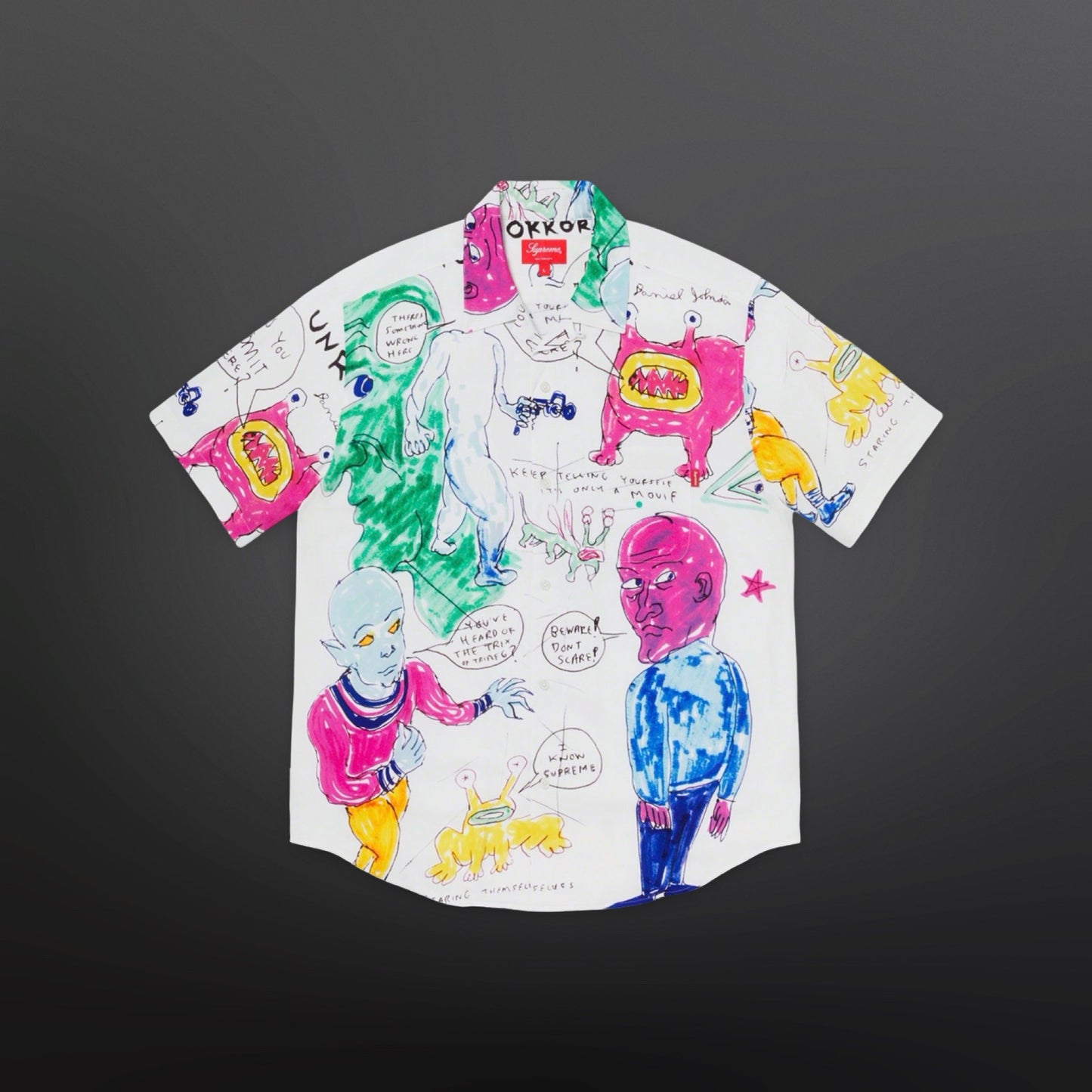 Supreme x Daniel Johnston Short Sleeve Shirt Large