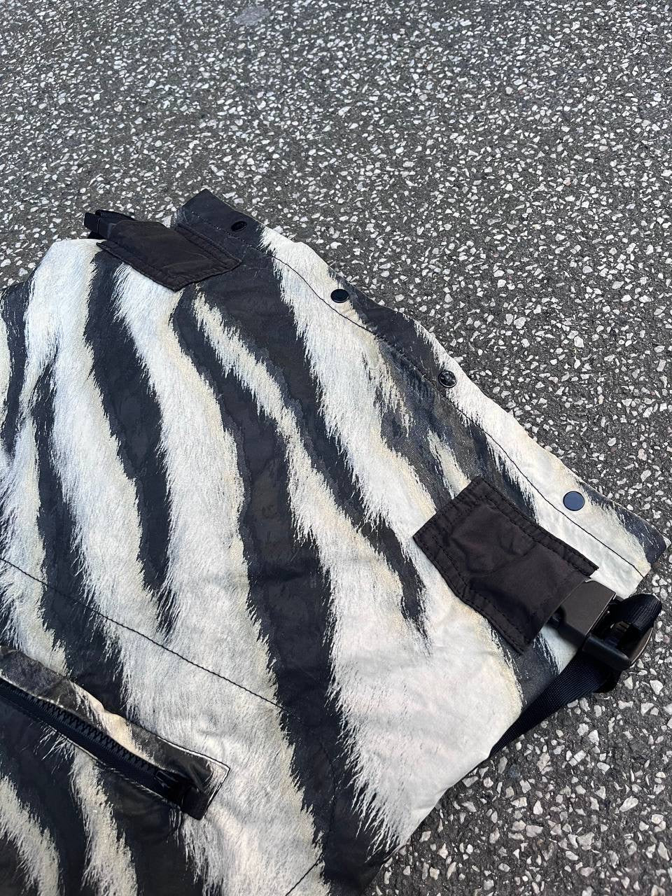 Stone Island 2Way Bag Taske Sebra Sling Bag Og Rygsæk 2 in 1 Brugt Used