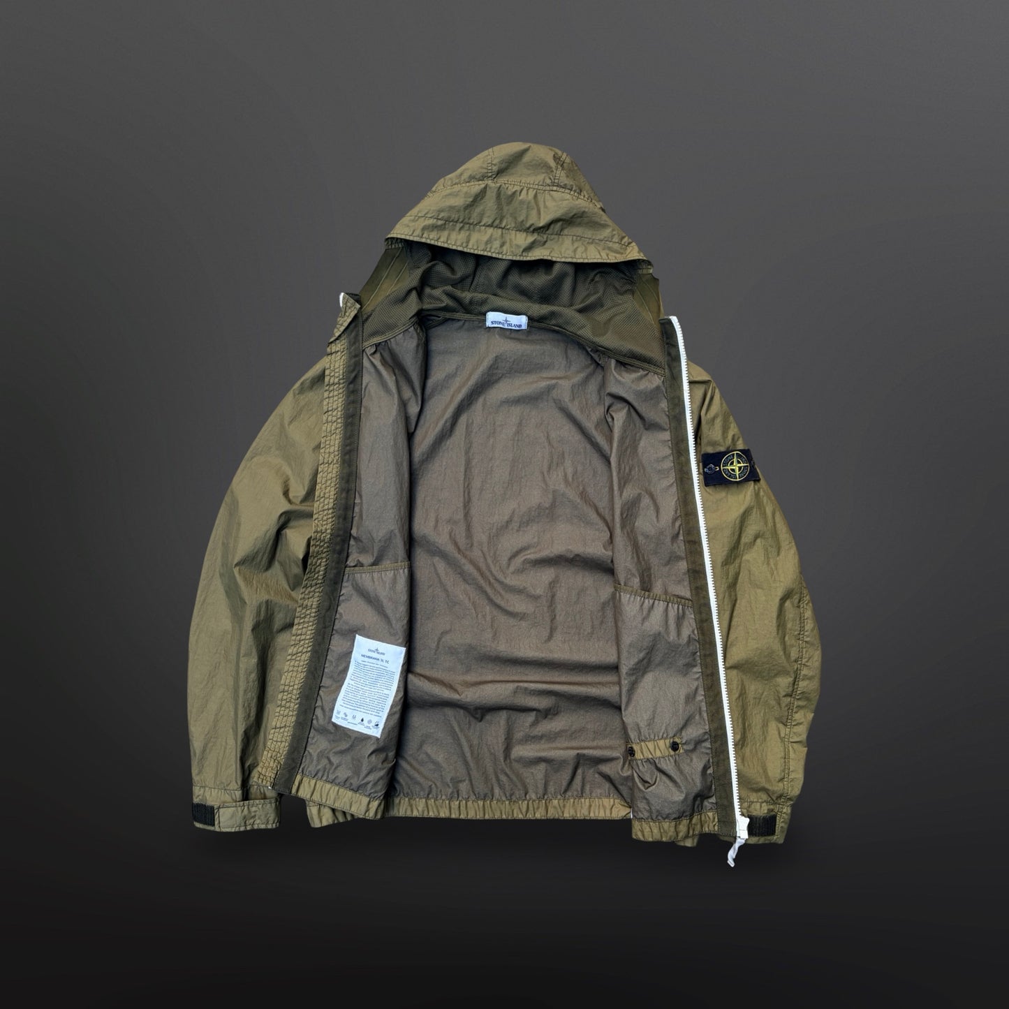 Stone Island Membrana 3L TC Hooded Jacket – Olive