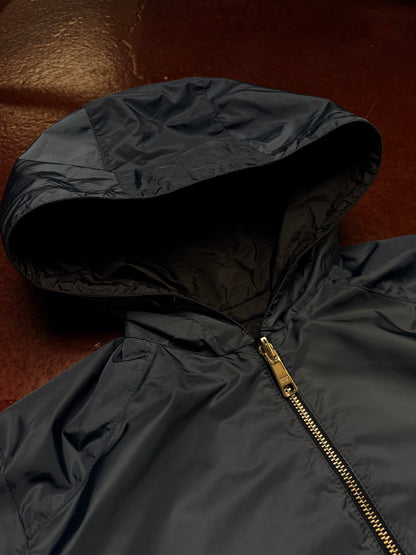 Prada Reversible Hooded Nylon Jacket – Navy / Blue – Medium