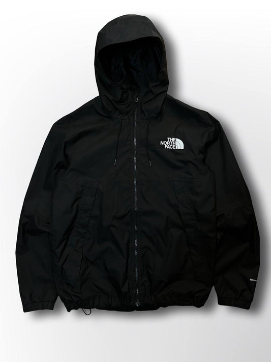 Regnjakke Skaljakke Vindjakke brugt jakke fra The North Face i Sort L large Gore tex Hyvent Dryvent Membran