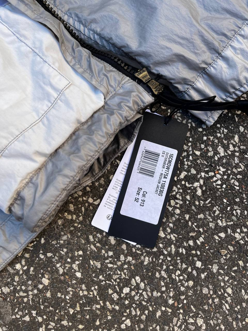 C.P. Company CS II Jakke i Large L silver Brand New