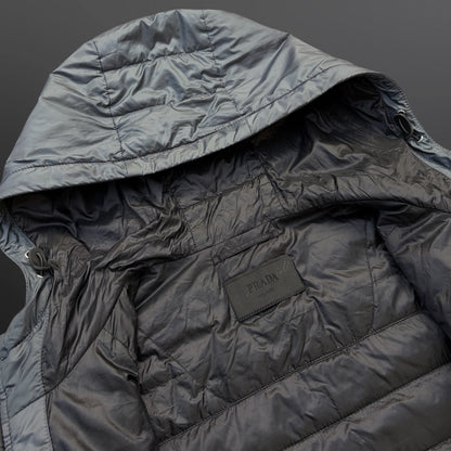 Prada Micro Puffer Jacket – Grey (Str. 52 / fits M)