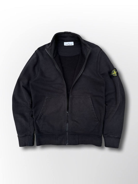 “Brugt Zip Sweatshirt Stone Island Cardigan i Sort M medium 751566120 i god stand”