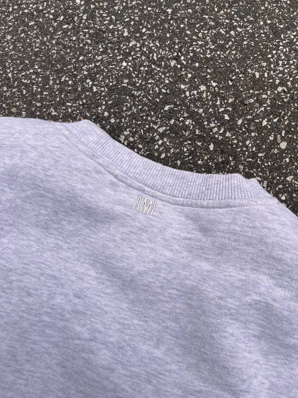 AMI Paris Alexandre Mattiussi Sweatshirt L Large Mænd Grå Grey