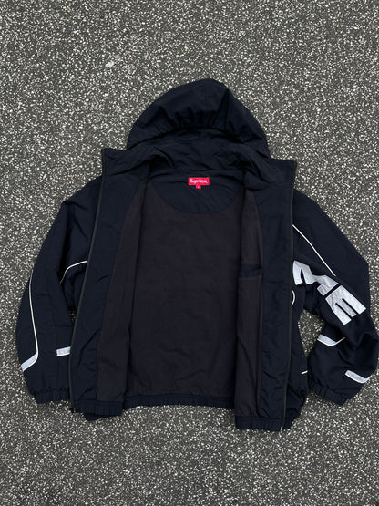 Supreme S Paneled Track Jacket Sort, Str. L