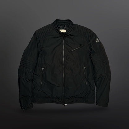 Moncler Lightweight Biker Jacket – Black – Size 4 / Fits Medium