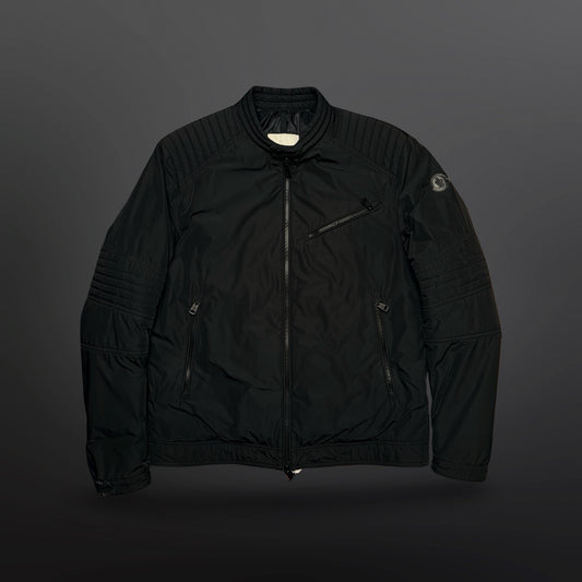 Moncler Lightweight Biker Jacket – Black – Size 4 / Fits Medium