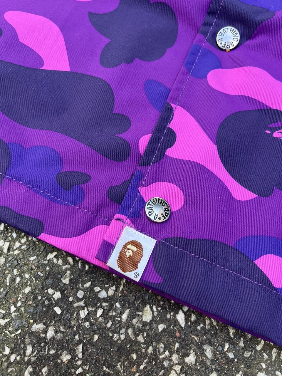 A Bathing Ape Bape Camo Jakke Coach L Large