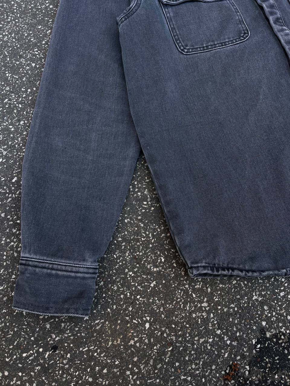 Carhartt WIP Denim skjorte Overshirt i grå Salinac Shirt Medium men’s