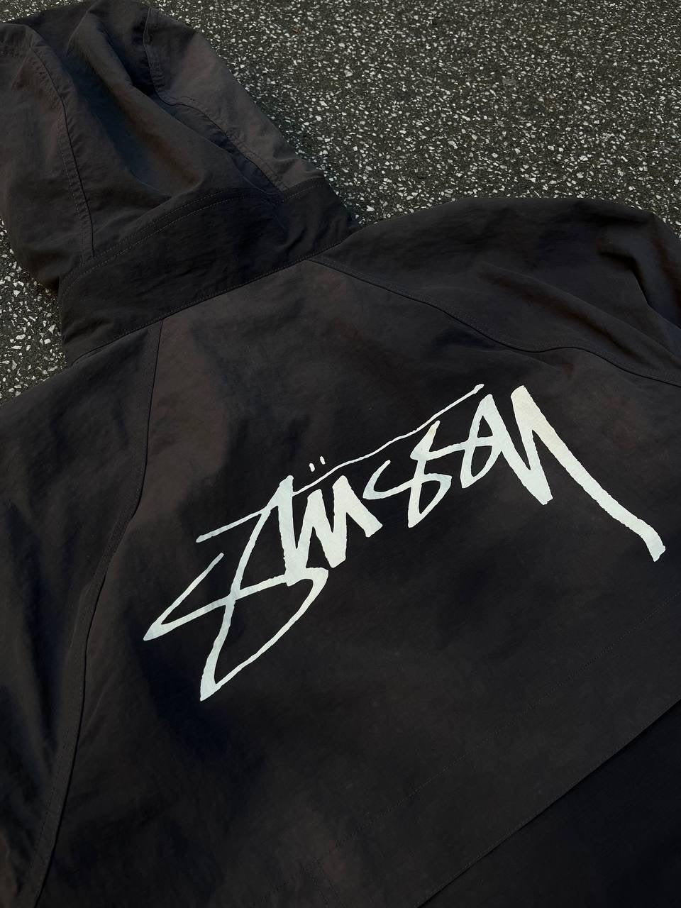 Stussy Beach Shell Jacket Faded Grå L Large
