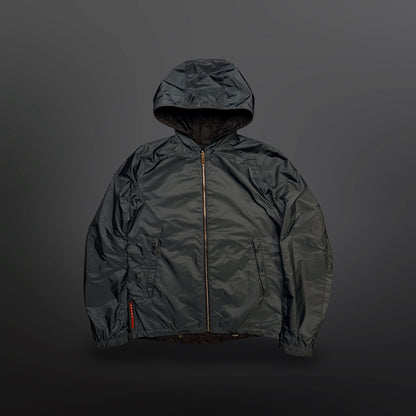 Prada Reversible Hooded Nylon Jacket – Navy / Blue – Medium