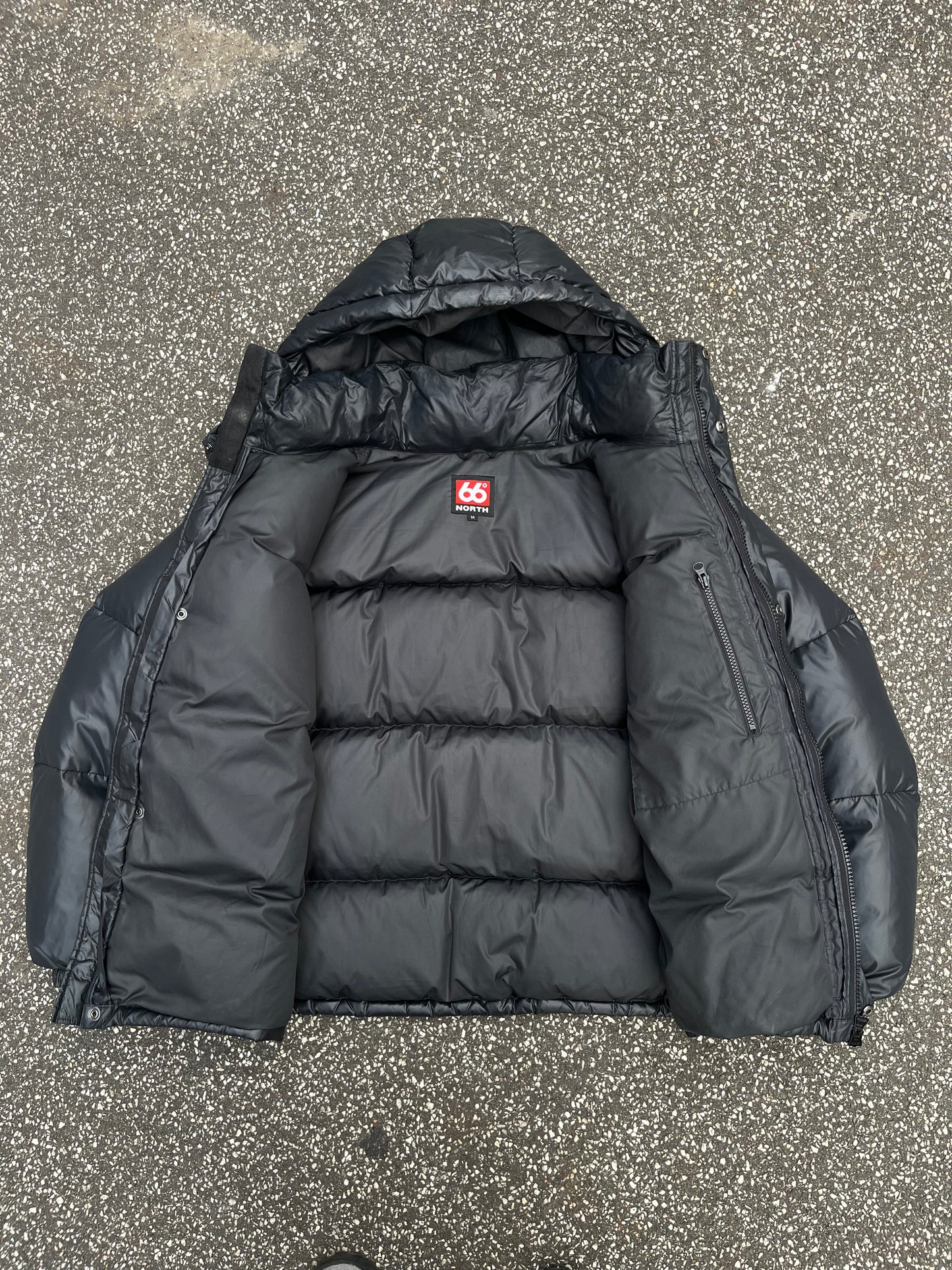 66°North Puffer Dunjakke Jacket Sort M Medium