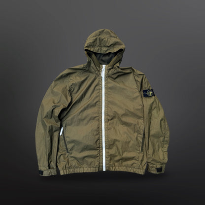 Stone Island Membrana 3L TC Hooded Jacket – Olive