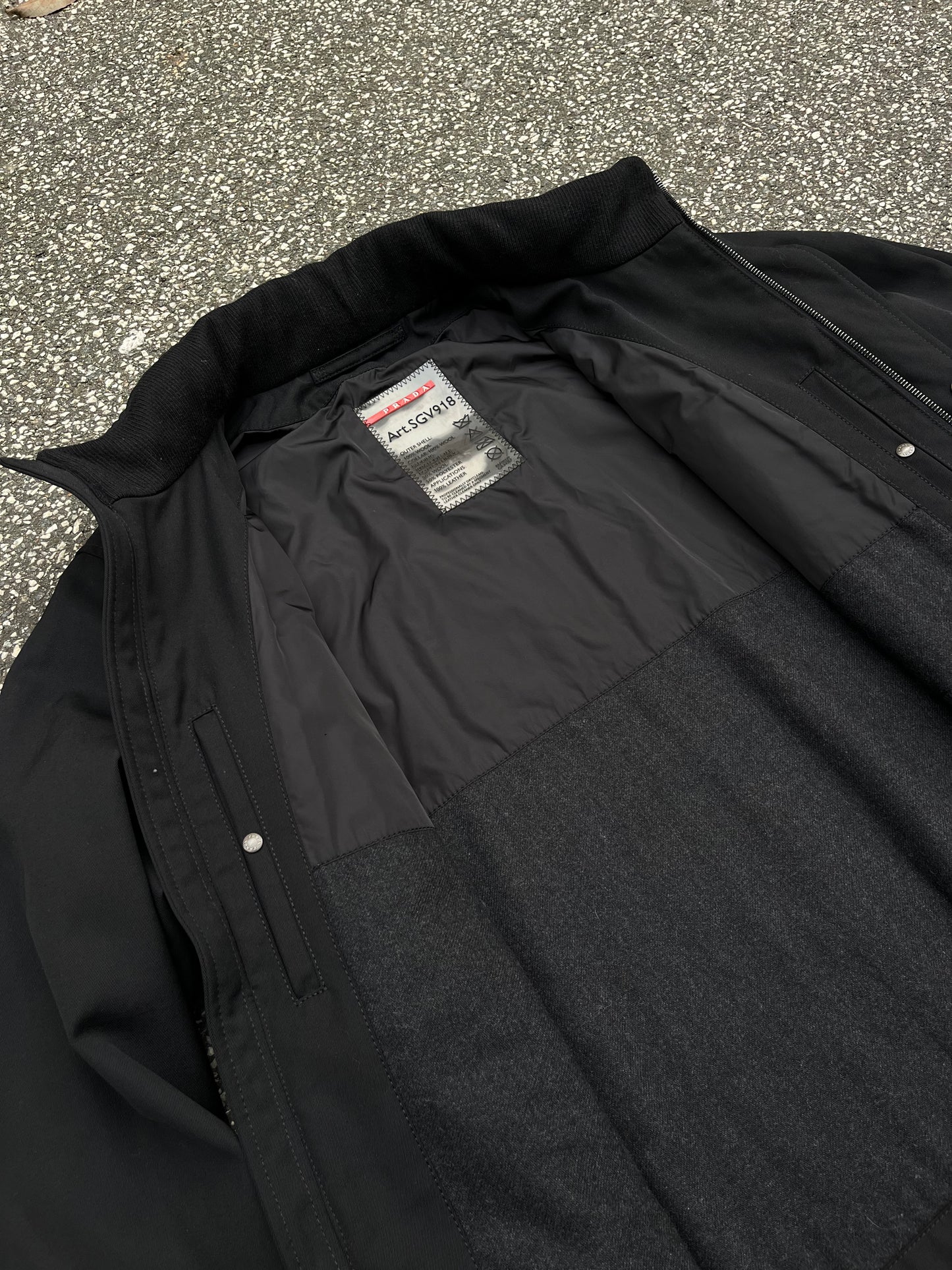 Prada Wool Field Jacket (Black, Str. 54)