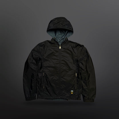 Prada Reversible Hooded Nylon Jacket – Navy / Blue – Medium