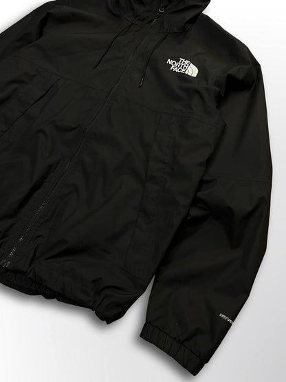 Regnjakke Skaljakke Vindjakke brugt jakke fra The North Face i Sort L large Gore tex Hyvent Dryvent Membran