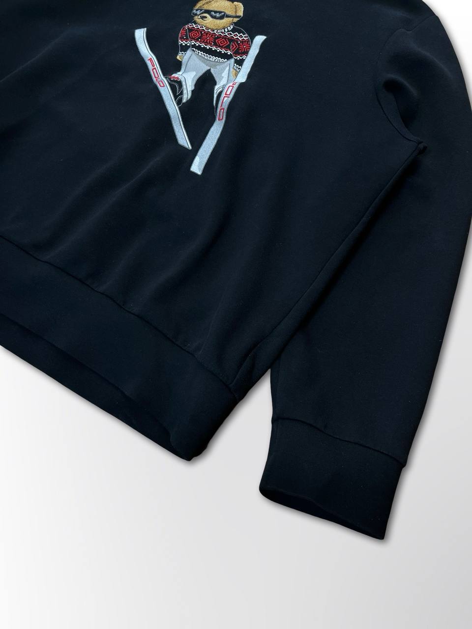 Brugt Used Sweatshirt Polo Ralph Lauren i XL i Sort Black i god stand