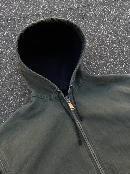 Carhartt Active Jacket Grøn Khaki Small herre Vintage