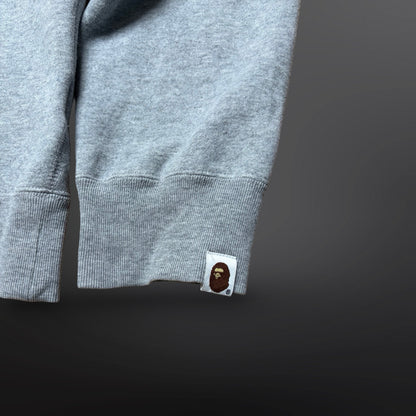 BAPE Classic Ape Head Hoodie – Grey (Large)