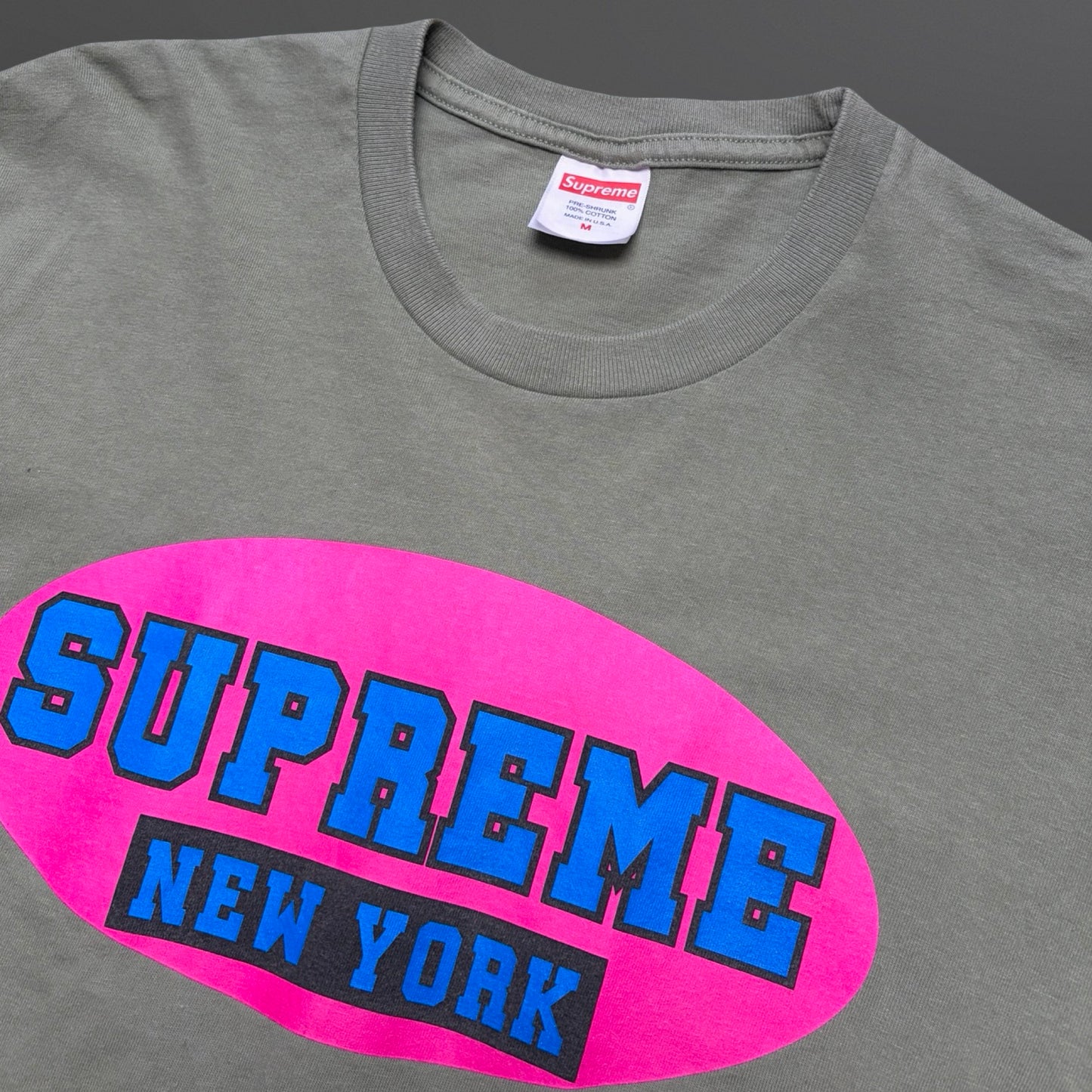 Supreme “New York” Logo T-Shirt – Olive (SS23) M Medium