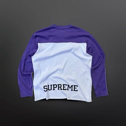Supreme Hockey Jersey / Long Sleeve – Black / Purple – Size Small